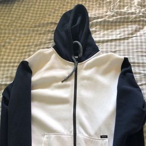 Amplify Hoodie Dark Blue and White